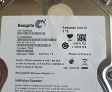 1 TB HDD 3.5" + 250 GB HDD 3,5" Seagate, working.