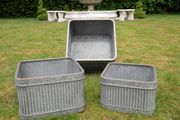 Planter Set Of 3 Square Tubs  D7089