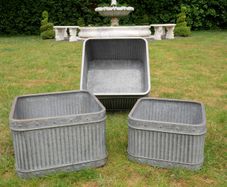 Planter Set Of 3 Square Tubs D7089