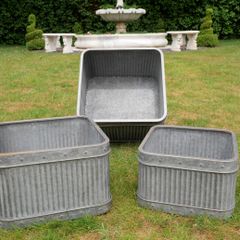Planter Set Of 3 Square Tubs D7089