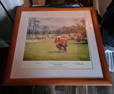 Tiger Woods at the K Club, by Serquei Zlenko (framed)