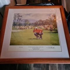 Tiger Woods at the K Club, by Serquei Zlenko (framed)