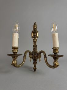Pair of Antique French Bronze Wall Sconce