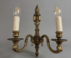 Pair of Antique French Bronze Wall Sconce