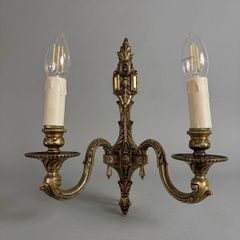 Pair of Antique French Bronze Wall Sconce