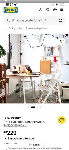 ikea dropleaf table