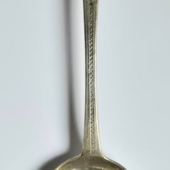 Sterling silver antique Spoon, George Gray, 1795. Very rare with added detail.