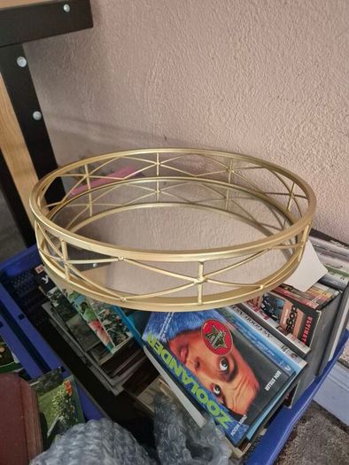 Gold Round Tray