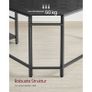 L-Shaped Desk with 2 Shelves Black with Wood Grain Image 3