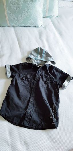 Bluezoo Boys Hooded Shirt - Age 12