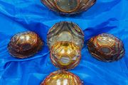 art deco dessert bowl set