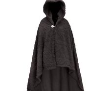 Brand New Girls' Hooded Poncho Soft Scarf Blanket Cape - Microfiber Winter Warm