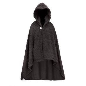 Brand New Girls' Hooded Poncho Soft Scarf Blanket Cape - Microfiber Winter Warm