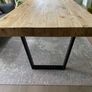 Solid Reclaimed Pine Industrial Style Dining Table 180cm Image 3