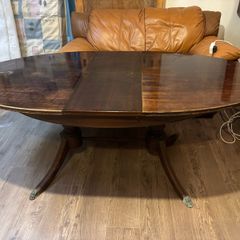 antique extendable dining table