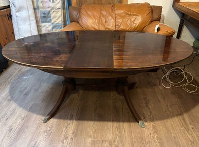 antique extendable dining table