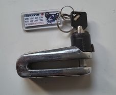 Motorcycle disc lock
