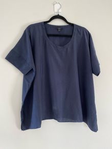 COS oversized silk top