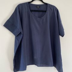 COS oversized silk top
