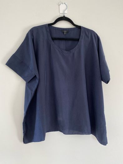 COS oversized silk top