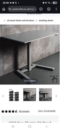 Stand/sit desk