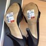 MARKS & Spencer Ladies black satin high heel party shoes size 7 Image 5