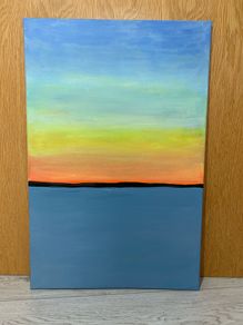 Original sunset painting