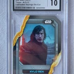 2023 CGC 10 Topps Star Wars Kylo Ren Lightsaber Stylings Die Cut.