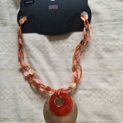 M&S Coral Shell Necklace