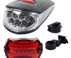 Bicycle Light Front And Rear Set 7 Leds/5 Leds