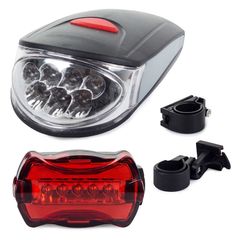 Bicycle Light Front And Rear Set 7 Leds/5 Leds