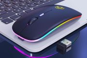 I-Mice 2-mode Rechargeable Wireless Bluetooth Ultra Slim Backlit Mouse.
