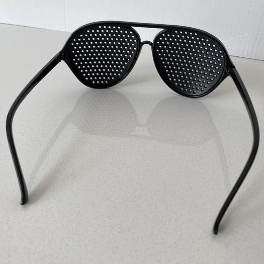 Unisex Pinhole Vision Correction Glass | Black