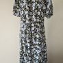 Floral print tie waist midi dress Image 3