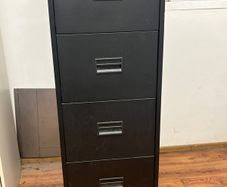 4-Drawer Metal Filing Cabinet (With Key) - Excellent Condition