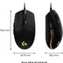 Logitech G203 Lightsync Gaming Mouse with Customizable RGB Lighting, 6 Programmable Buttons, Gaming Grade Sensor, 8 k dpi Tracking, Light Weight Image 8