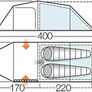 FREE SHIPPING Venture Tunnel Tent, River Blue, 250 Image 2