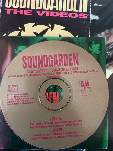 Soundgarden - The Videos & CD's: Badmotorfinger (Rusty Cage / Outshined / Jesus Christ Pose)