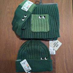Brand new Anya hindmarch X Uniqlo scarf gloves and hat
