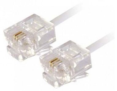 New 3m RJ11 4-Core ADSL Broadband Modem Internet Router Telephone Fax Cable #307