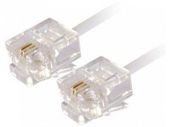 New 3m RJ11 4-Core ADSL Broadband Modem Internet Router Telephone Fax Cable #307