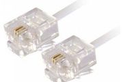 New 3m RJ11 4-Core ADSL Broadband Modem Internet Router Telephone Fax Cable #307