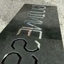 Guinness stencil laser cut steel metal stencil,,make ur own signs ,buyer collects or pays postage thank you, sold as is,heavy duty metal Image 6