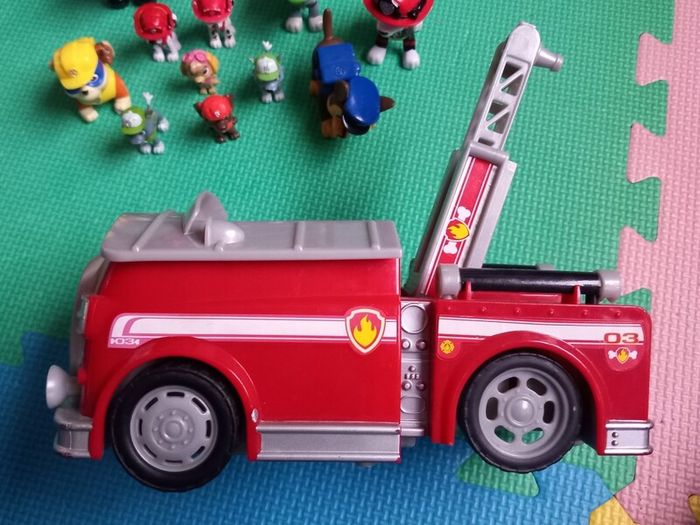 Paw patrol vehicles and figures