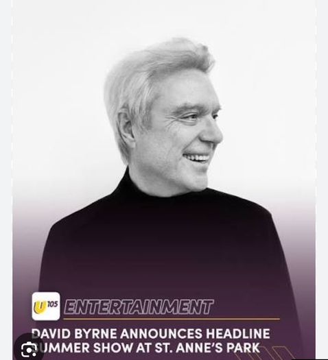 David Byrne St Annes Park x 2, Sunday June 7
