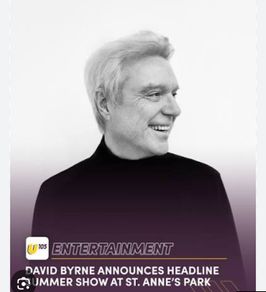 David Byrne St Annes Park x 2, Sunday June 7