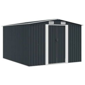 Garden Shed 257x298x178 cm Metal Anthracite