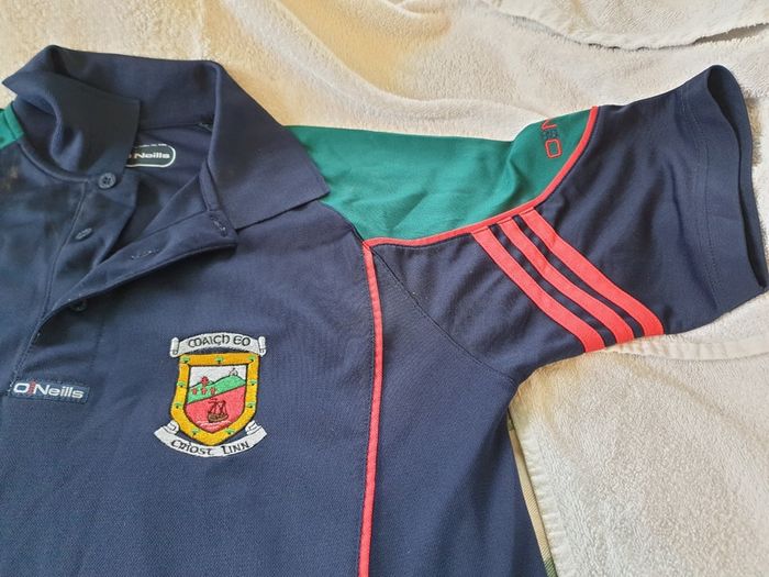 Mayo Gaelic Football Polo Shirt 2010 to 2011 Childrens 13 to 14 Years Old GAA