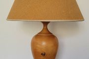 Vintage wood turned lamp