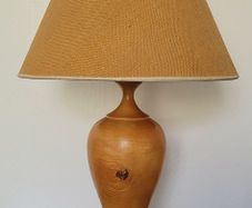 Vintage wood turned lamp